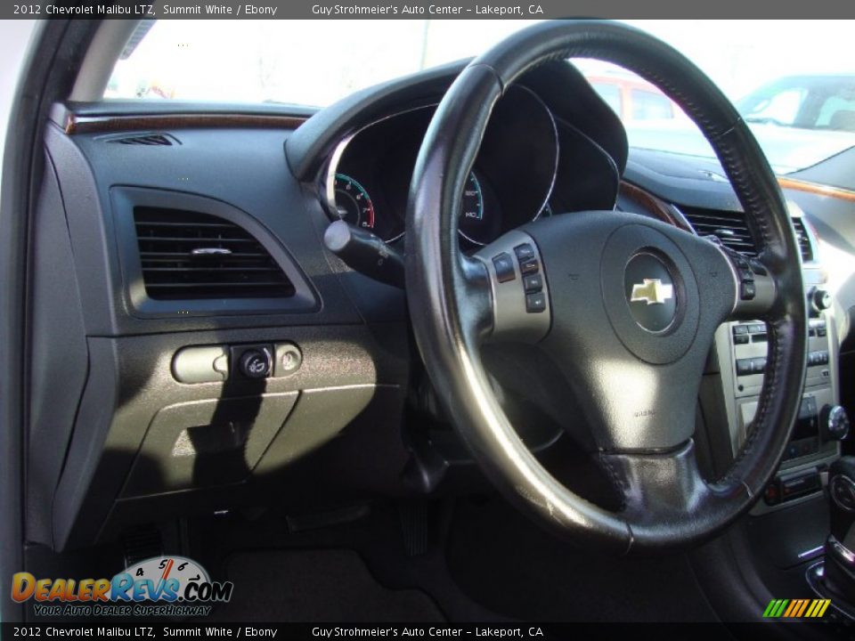 2012 Chevrolet Malibu LTZ Summit White / Ebony Photo #10