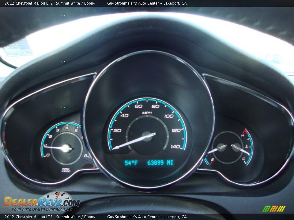 2012 Chevrolet Malibu LTZ Summit White / Ebony Photo #11