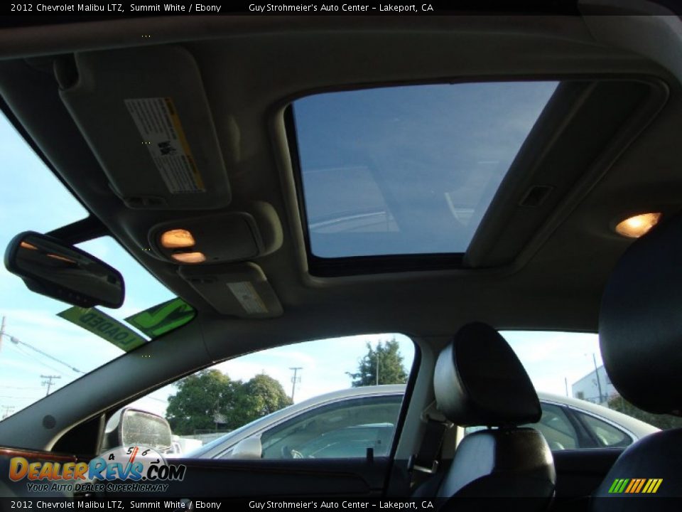 2012 Chevrolet Malibu LTZ Summit White / Ebony Photo #23