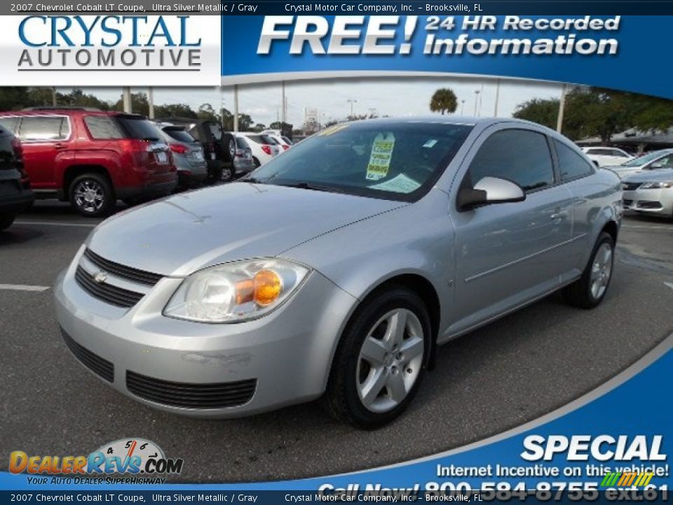 2007 Chevrolet Cobalt LT Coupe Ultra Silver Metallic / Gray Photo #1