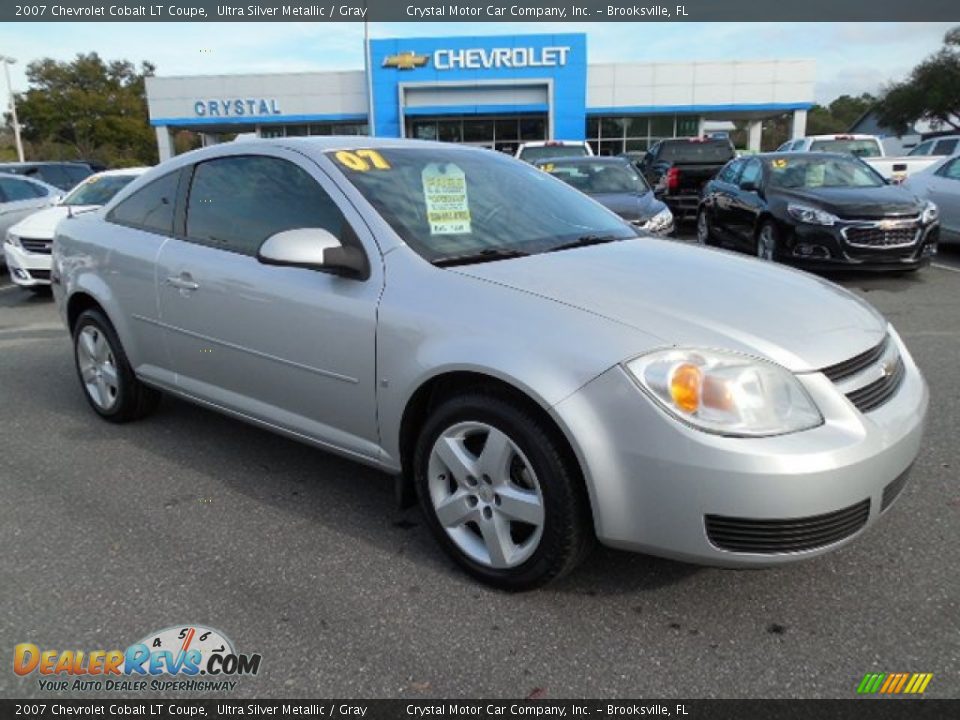 2007 Chevrolet Cobalt LT Coupe Ultra Silver Metallic / Gray Photo #10
