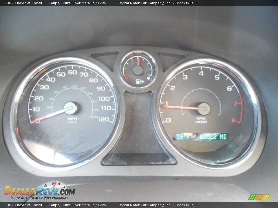 2007 Chevrolet Cobalt LT Coupe Ultra Silver Metallic / Gray Photo #18
