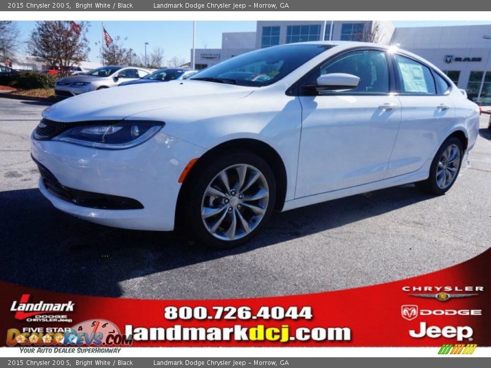 2015 Chrysler 200 S Bright White / Black Photo #1