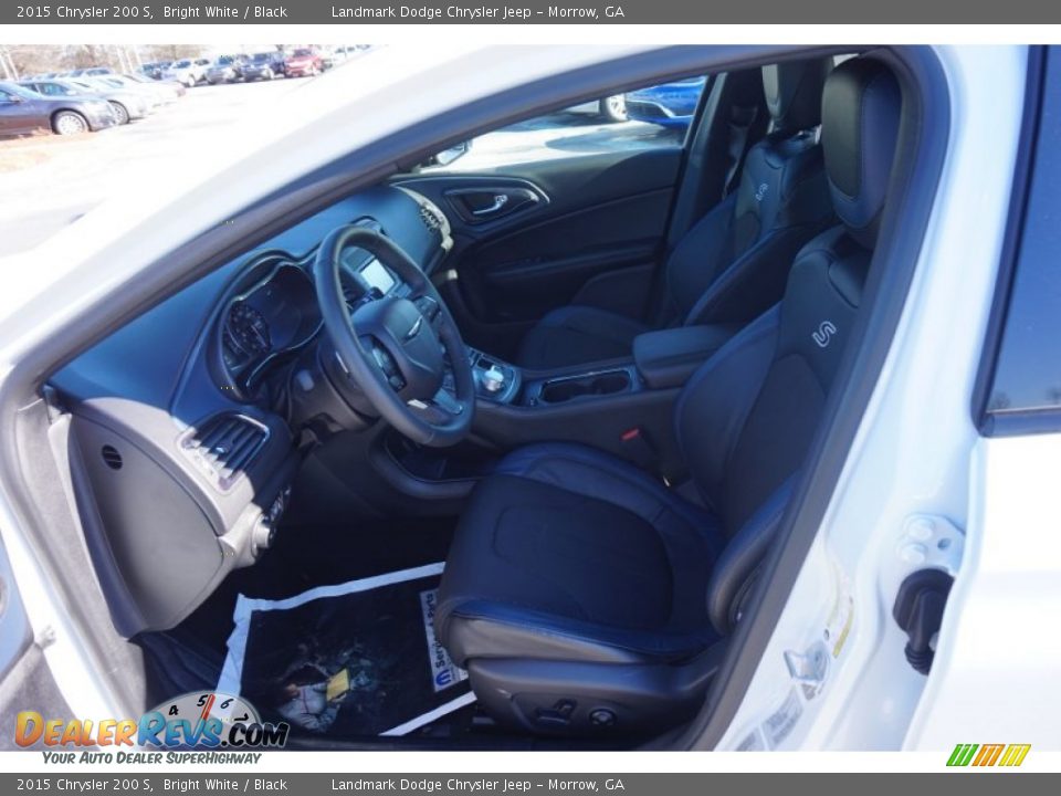 2015 Chrysler 200 S Bright White / Black Photo #6