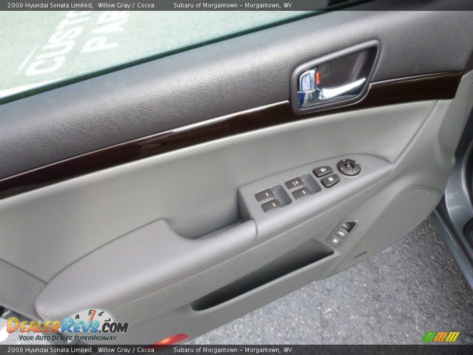 2009 Hyundai Sonata Limited Willow Gray / Cocoa Photo #18