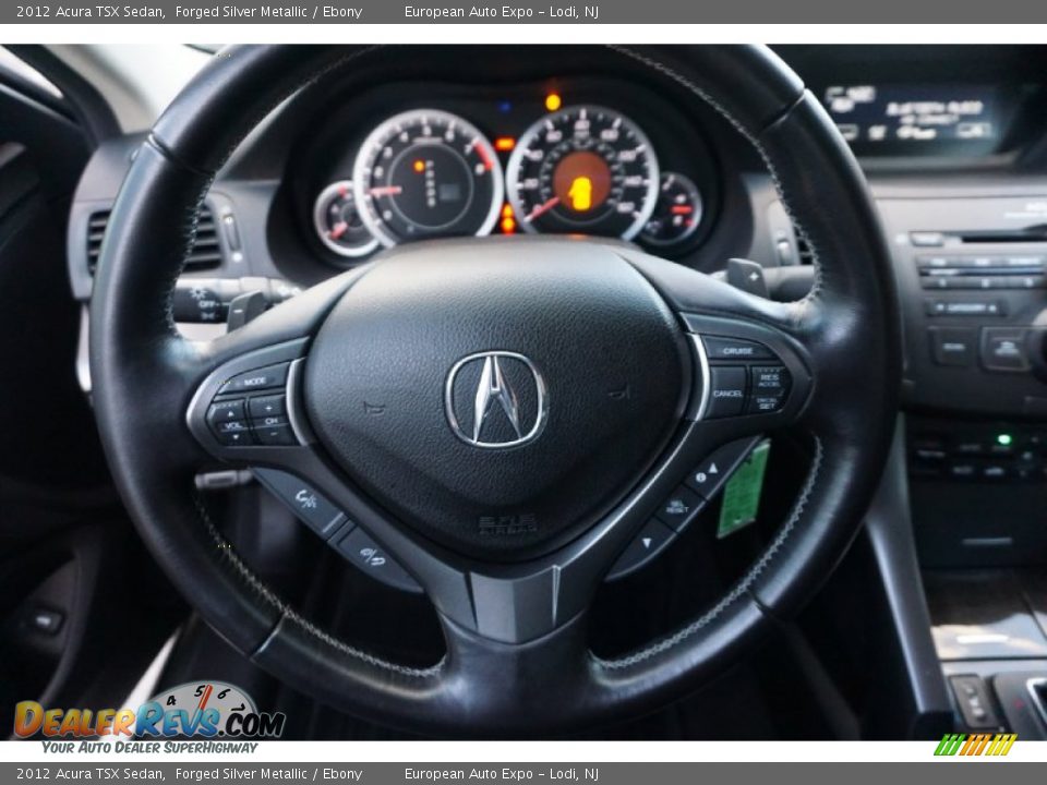 2012 Acura TSX Sedan Forged Silver Metallic / Ebony Photo #17