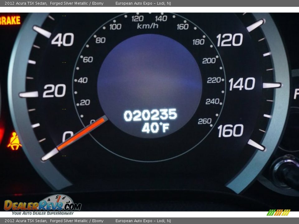 2012 Acura TSX Sedan Forged Silver Metallic / Ebony Photo #18