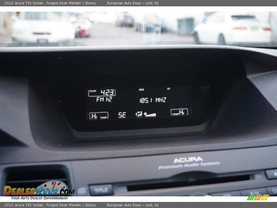 2012 Acura TSX Sedan Forged Silver Metallic / Ebony Photo #19