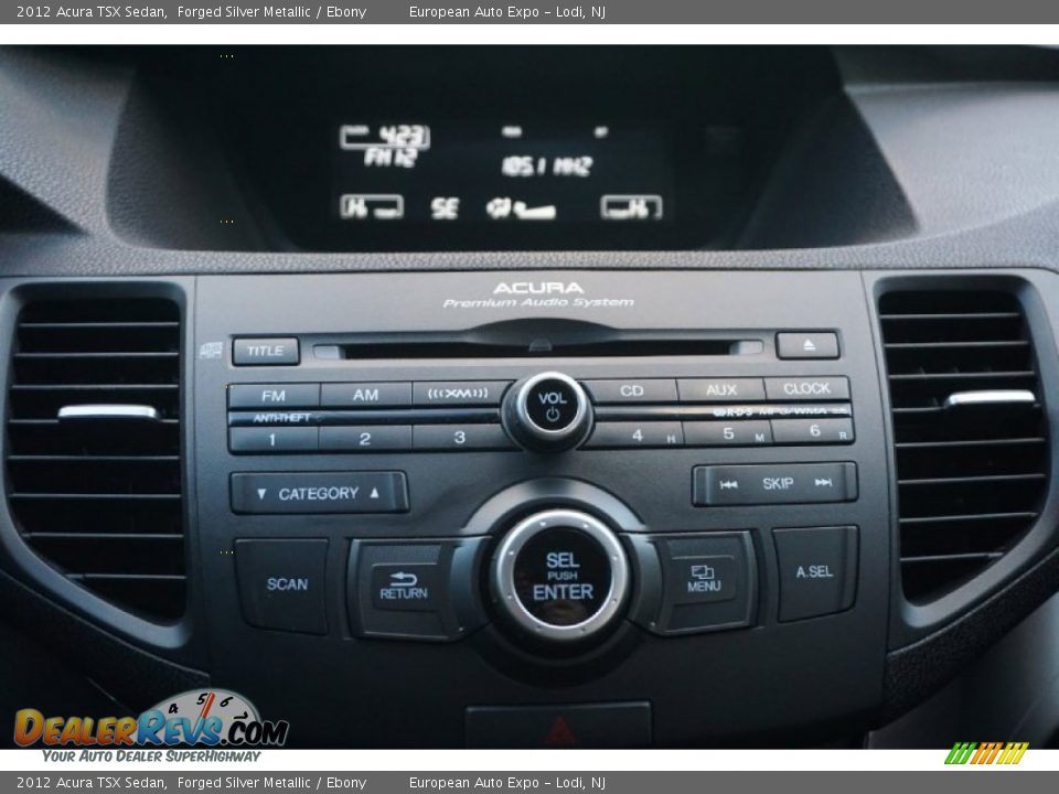 2012 Acura TSX Sedan Forged Silver Metallic / Ebony Photo #20