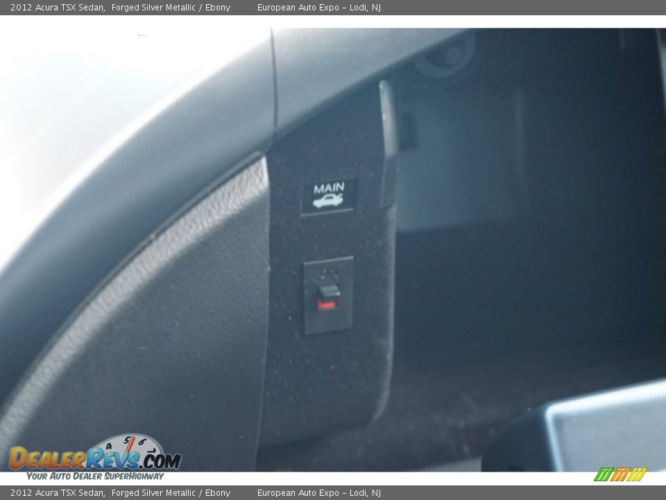 2012 Acura TSX Sedan Forged Silver Metallic / Ebony Photo #28
