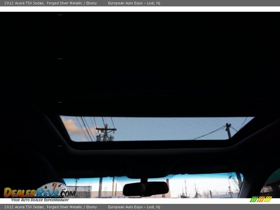 2012 Acura TSX Sedan Forged Silver Metallic / Ebony Photo #33