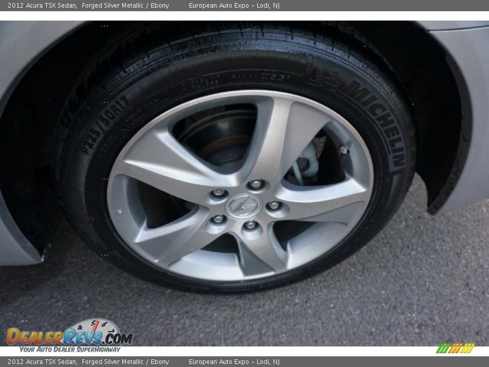 2012 Acura TSX Sedan Forged Silver Metallic / Ebony Photo #35