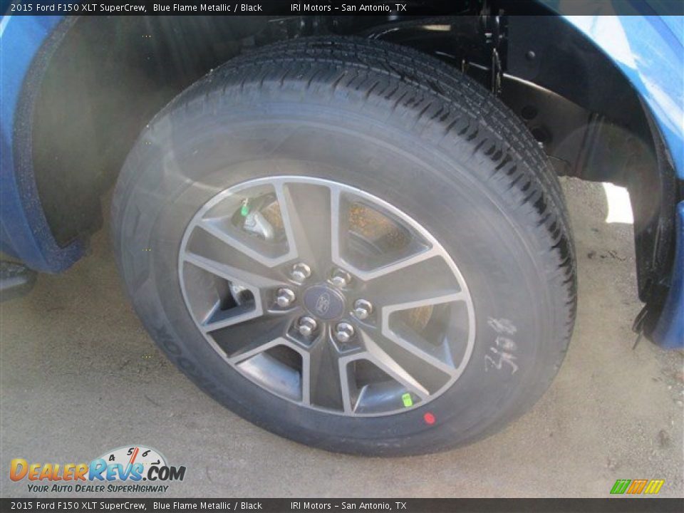 2015 Ford F150 XLT SuperCrew Blue Flame Metallic / Black Photo #3