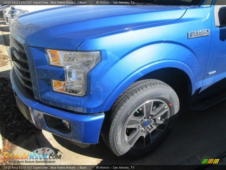 2015 Ford F150 XLT SuperCrew Blue Flame Metallic / Black Photo #4