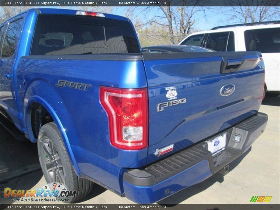 2015 Ford F150 XLT SuperCrew Blue Flame Metallic / Black Photo #7