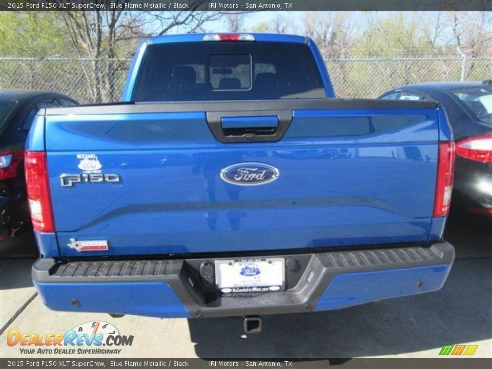 2015 Ford F150 XLT SuperCrew Blue Flame Metallic / Black Photo #8