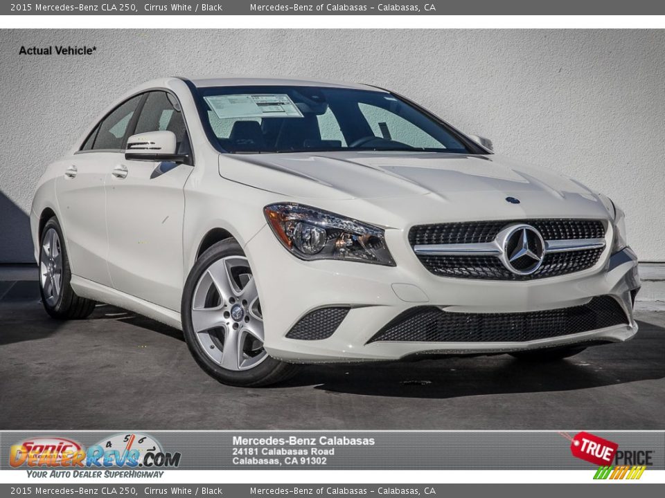 2015 Mercedes-Benz CLA 250 Cirrus White / Black Photo #1