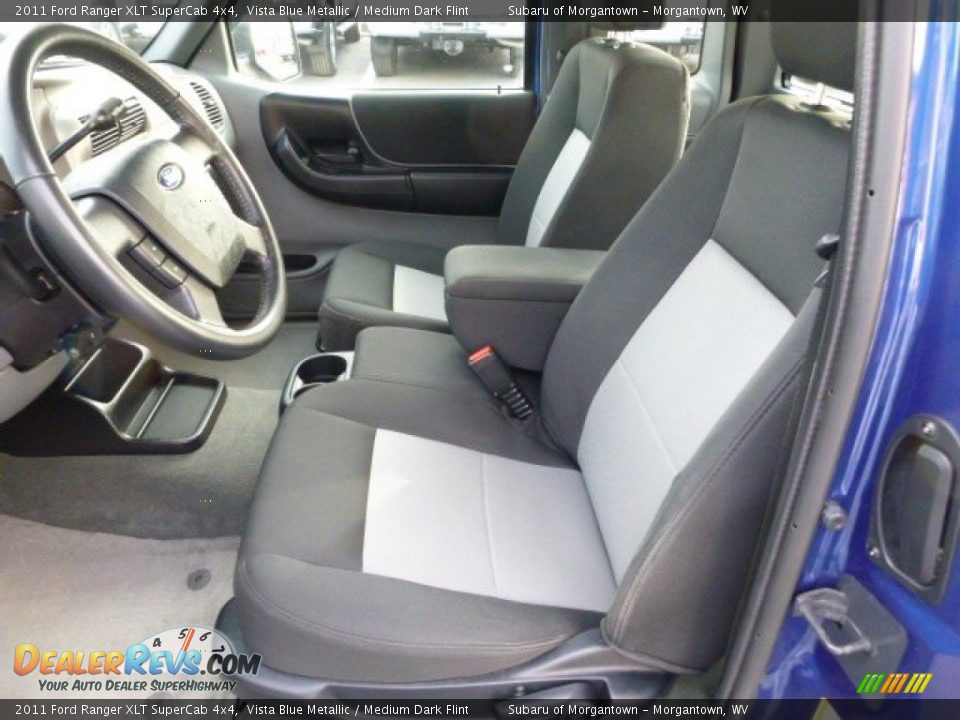 2011 Ford Ranger XLT SuperCab 4x4 Vista Blue Metallic / Medium Dark Flint Photo #18