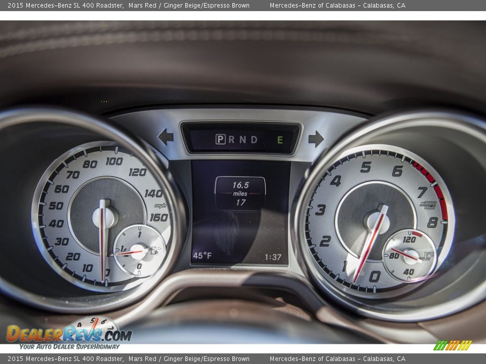 2015 Mercedes-Benz SL 400 Roadster Mars Red / Ginger Beige/Espresso Brown Photo #6