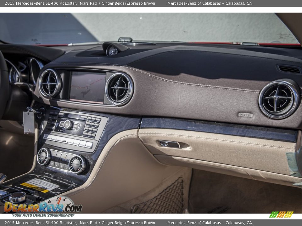 2015 Mercedes-Benz SL 400 Roadster Mars Red / Ginger Beige/Espresso Brown Photo #8