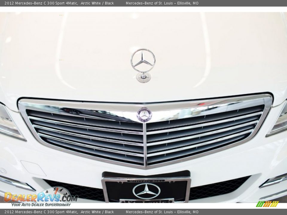 2012 Mercedes-Benz C 300 Sport 4Matic Arctic White / Black Photo #11