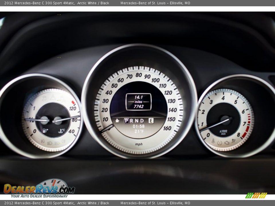2012 Mercedes-Benz C 300 Sport 4Matic Arctic White / Black Photo #26