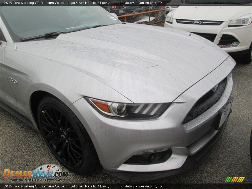 2015 Ford Mustang GT Premium Coupe Ingot Silver Metallic / Ebony Photo #2