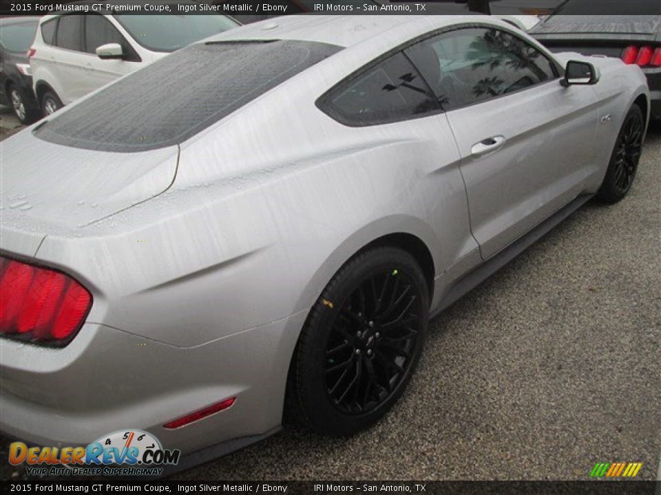 2015 Ford Mustang GT Premium Coupe Ingot Silver Metallic / Ebony Photo #4
