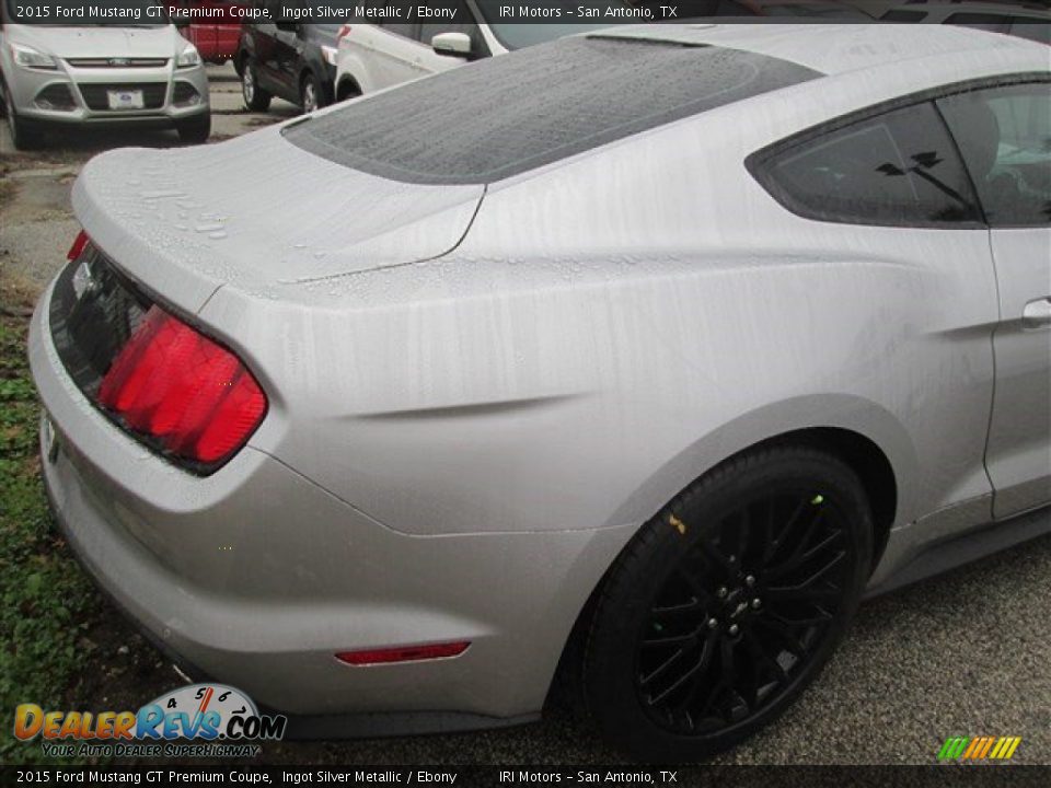 2015 Ford Mustang GT Premium Coupe Ingot Silver Metallic / Ebony Photo #5