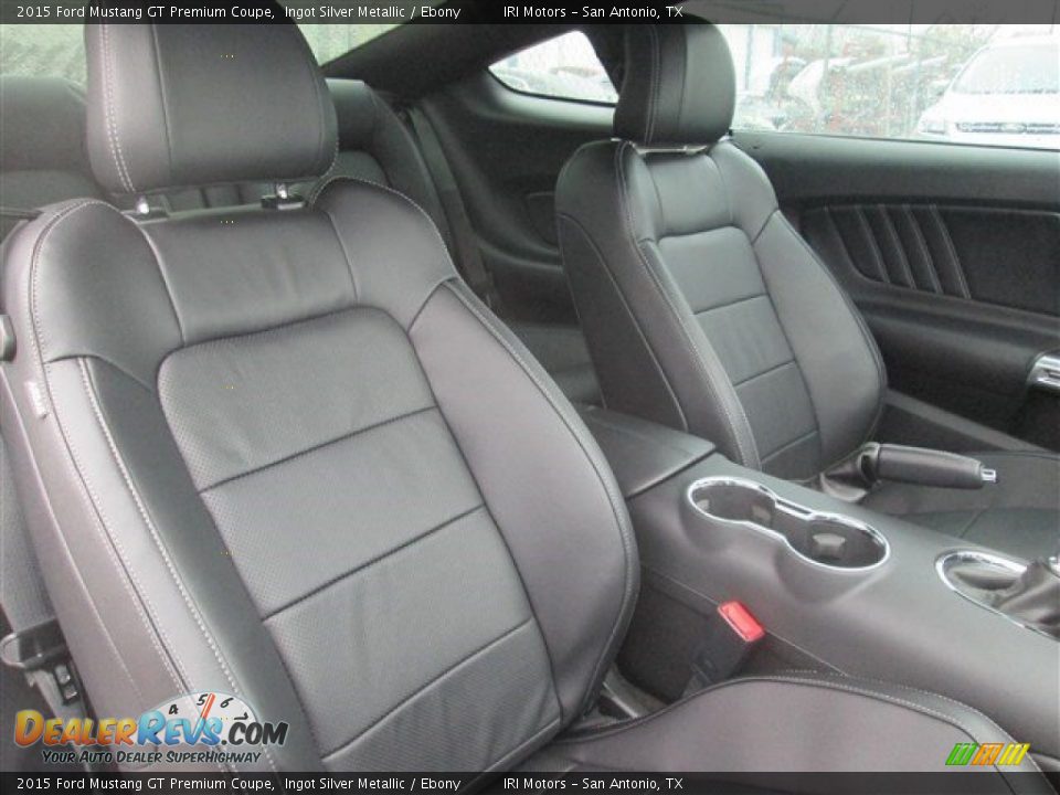 2015 Ford Mustang GT Premium Coupe Ingot Silver Metallic / Ebony Photo #7