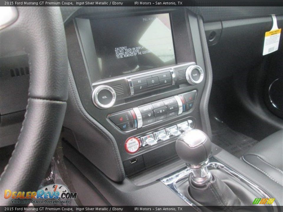 2015 Ford Mustang GT Premium Coupe Ingot Silver Metallic / Ebony Photo #12
