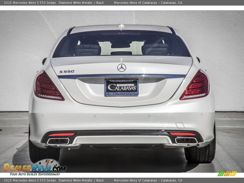 2015 Mercedes-Benz S 550 Sedan Diamond White Metallic / Black Photo #3