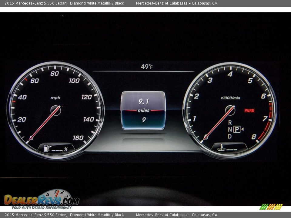 2015 Mercedes-Benz S 550 Sedan Diamond White Metallic / Black Photo #6