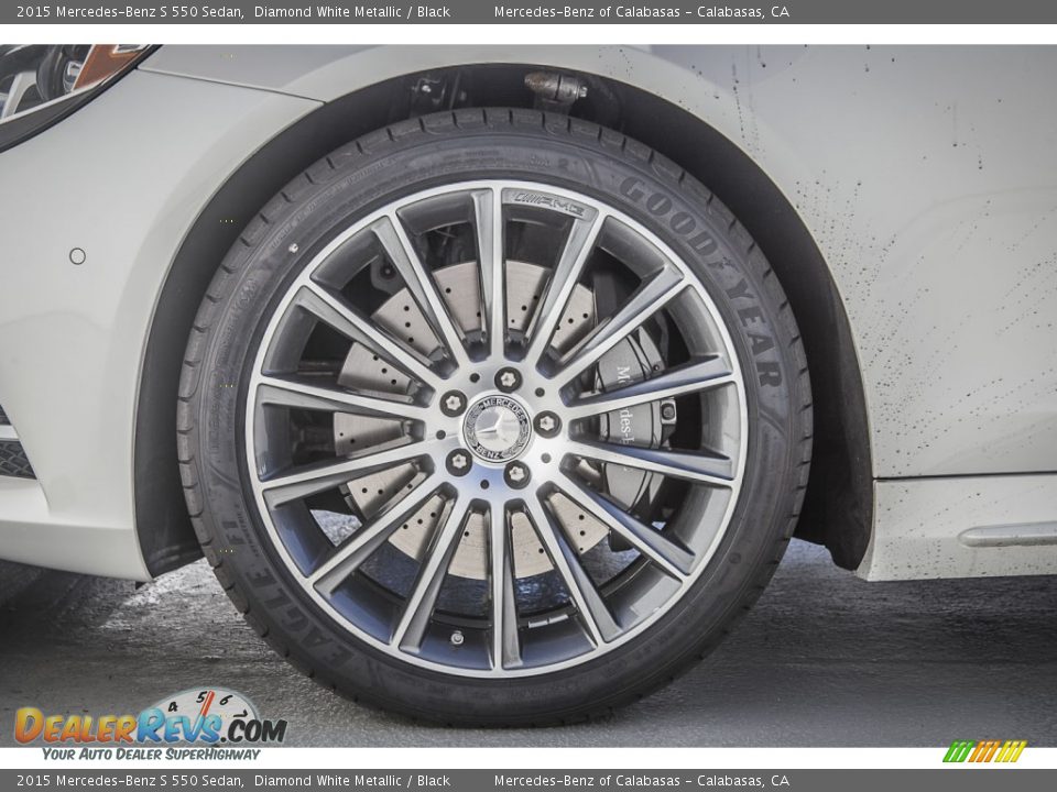 2015 Mercedes-Benz S 550 Sedan Diamond White Metallic / Black Photo #10