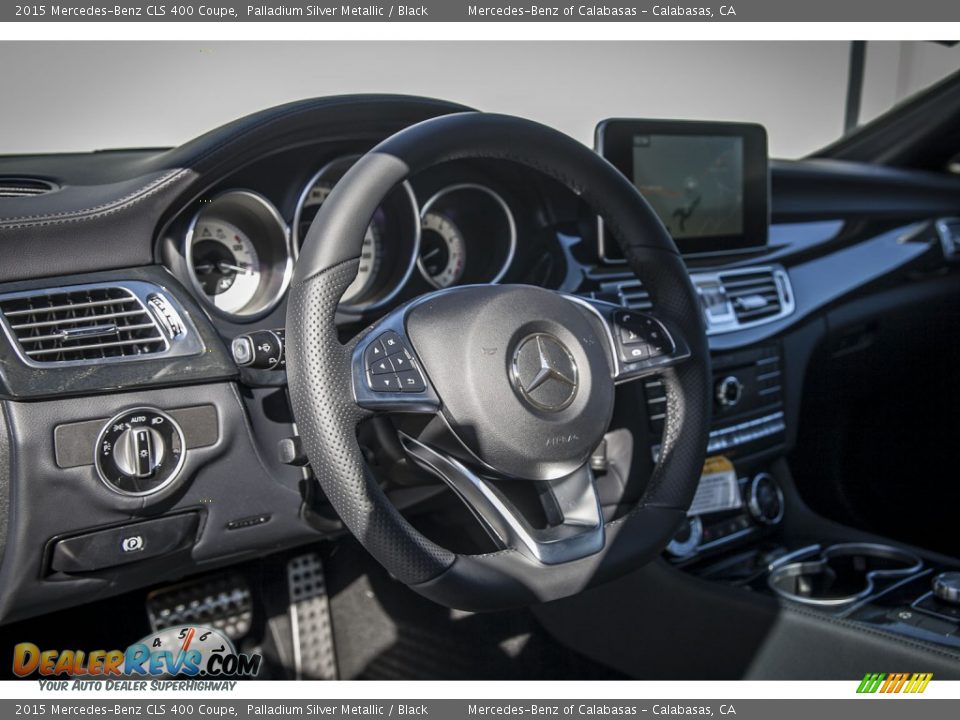 2015 Mercedes-Benz CLS 400 Coupe Palladium Silver Metallic / Black Photo #5