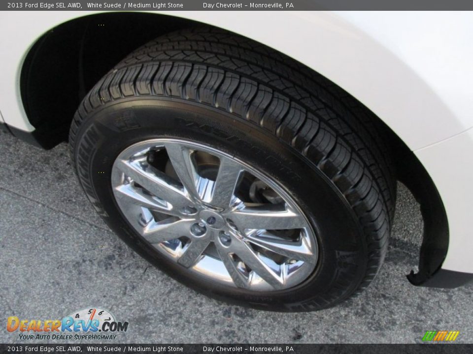 2013 Ford Edge SEL AWD White Suede / Medium Light Stone Photo #13