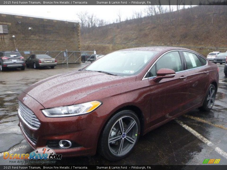 Front 3/4 View of 2015 Ford Fusion Titanium Photo #6