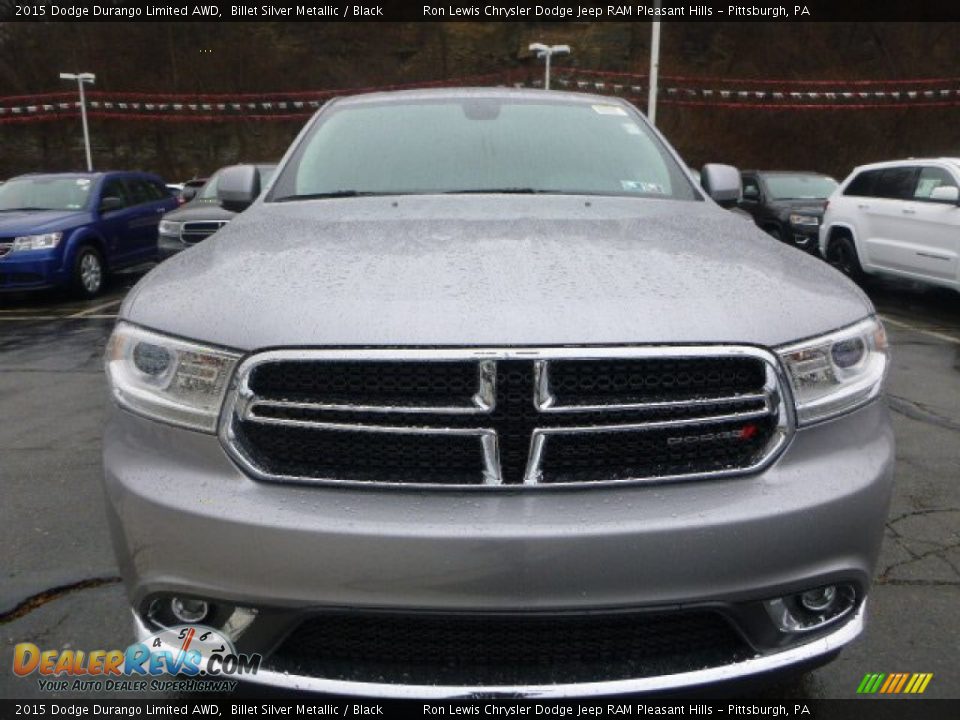 2015 Dodge Durango Limited AWD Billet Silver Metallic / Black Photo #8