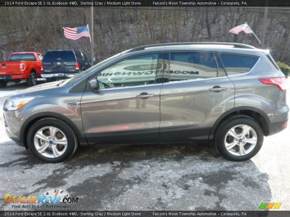 2014 Ford Escape SE 2.0L EcoBoost 4WD Sterling Gray / Medium Light Stone Photo #10
