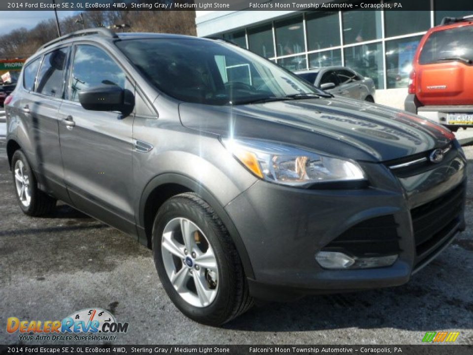2014 Ford Escape SE 2.0L EcoBoost 4WD Sterling Gray / Medium Light Stone Photo #12