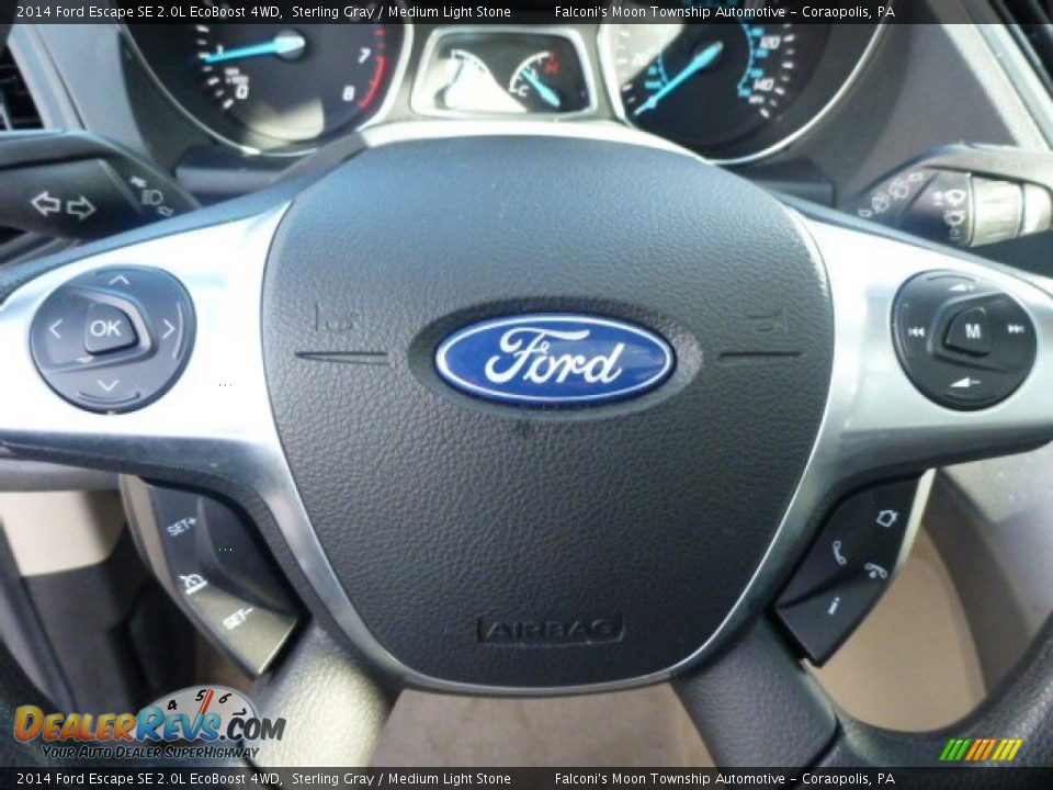 2014 Ford Escape SE 2.0L EcoBoost 4WD Sterling Gray / Medium Light Stone Photo #20