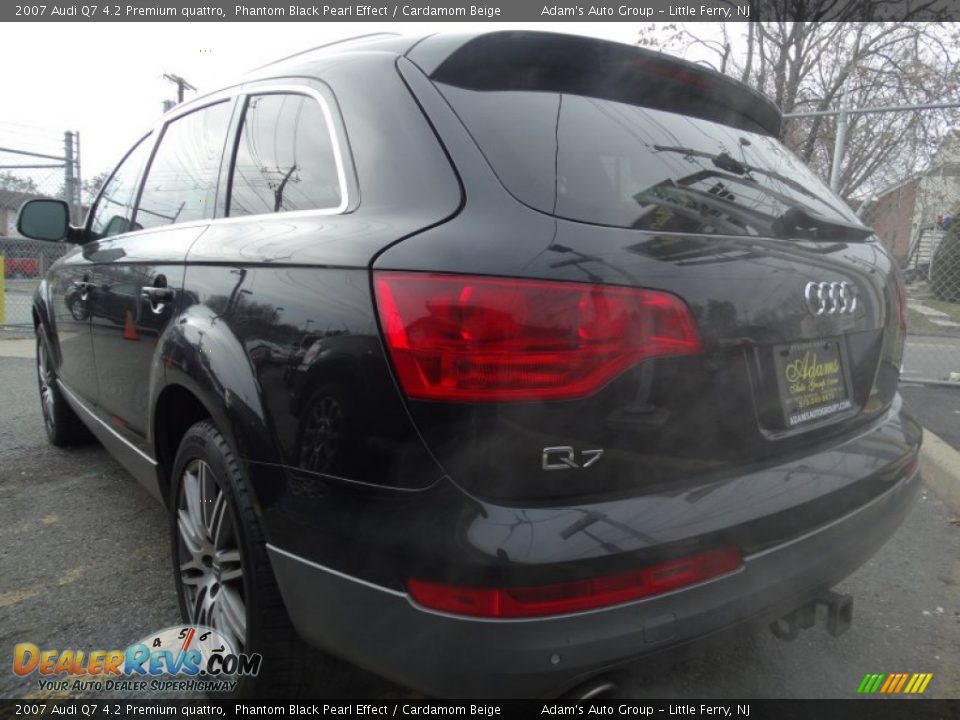 2007 Audi Q7 4.2 Premium quattro Phantom Black Pearl Effect / Cardamom Beige Photo #5