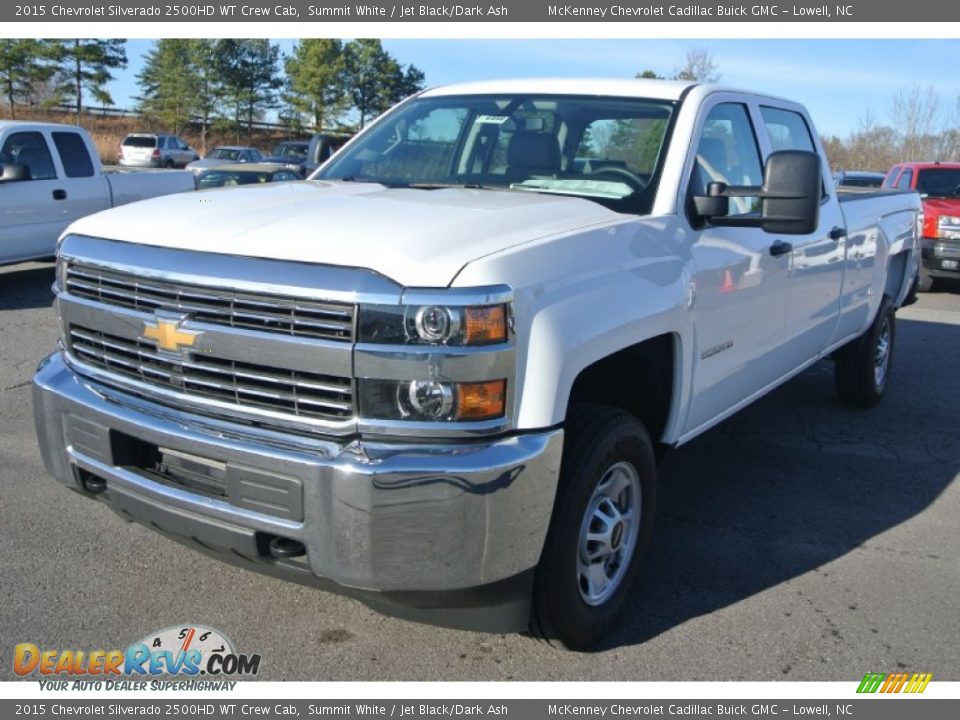 2015 Chevrolet Silverado 2500HD WT Crew Cab Summit White / Jet Black/Dark Ash Photo #2
