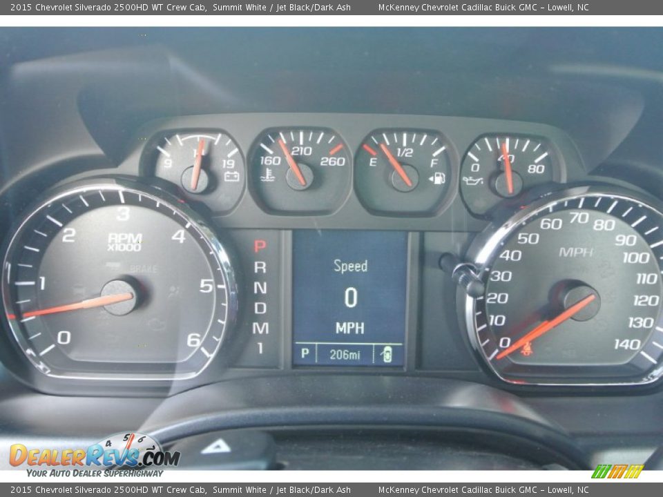 2015 Chevrolet Silverado 2500HD WT Crew Cab Summit White / Jet Black/Dark Ash Photo #12