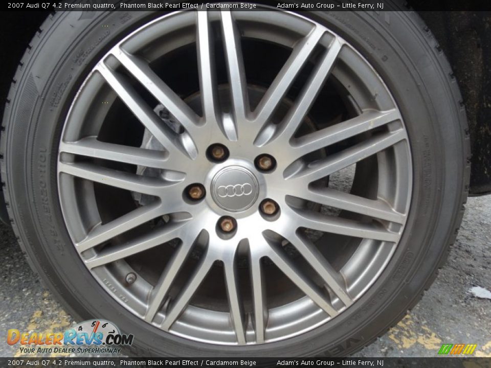 2007 Audi Q7 4.2 Premium quattro Phantom Black Pearl Effect / Cardamom Beige Photo #24