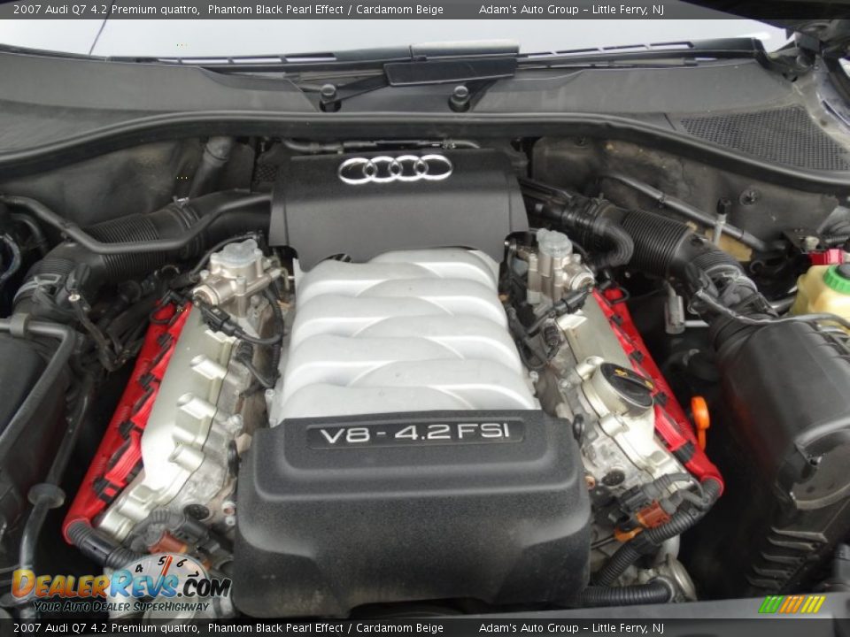 2007 Audi Q7 4.2 Premium quattro Phantom Black Pearl Effect / Cardamom Beige Photo #26