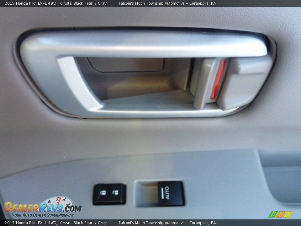 2015 Honda Pilot EX-L 4WD Crystal Black Pearl / Gray Photo #8