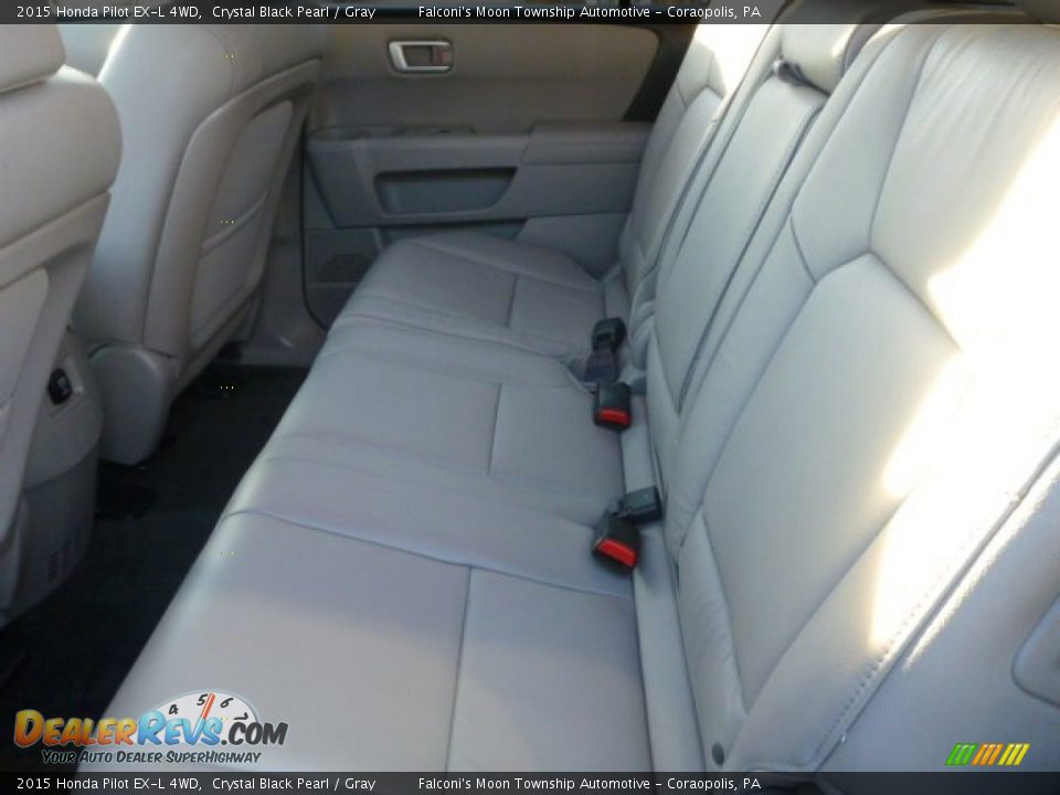 2015 Honda Pilot EX-L 4WD Crystal Black Pearl / Gray Photo #15