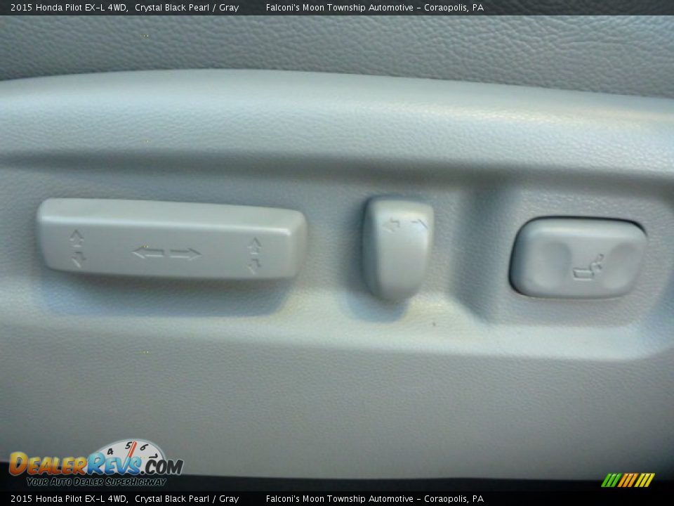 2015 Honda Pilot EX-L 4WD Crystal Black Pearl / Gray Photo #19