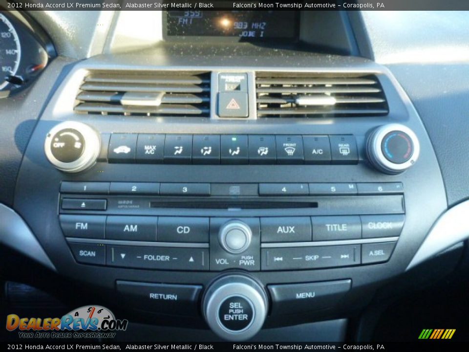 2012 Honda Accord LX Premium Sedan Alabaster Silver Metallic / Black Photo #23